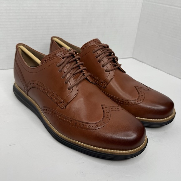Cole Haan Men's Original Grand Shortwing Oxford British Tan Java 9.5 M C26472 - Picture 1 of 10